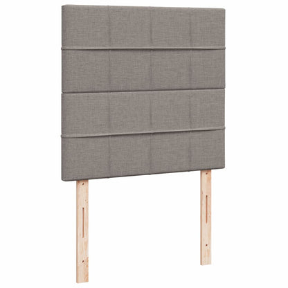 Boxspring Met Matras Stof 90 x 190 cm Taupe