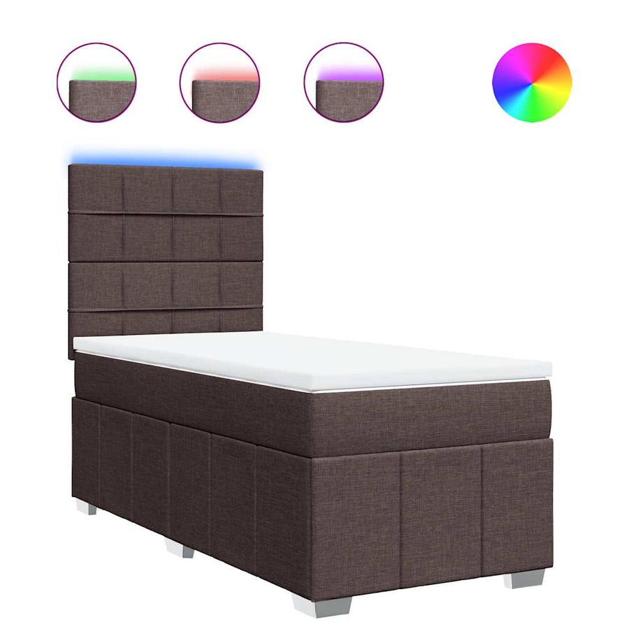 Boxspring Met Matras Stof 90 x 200 cm