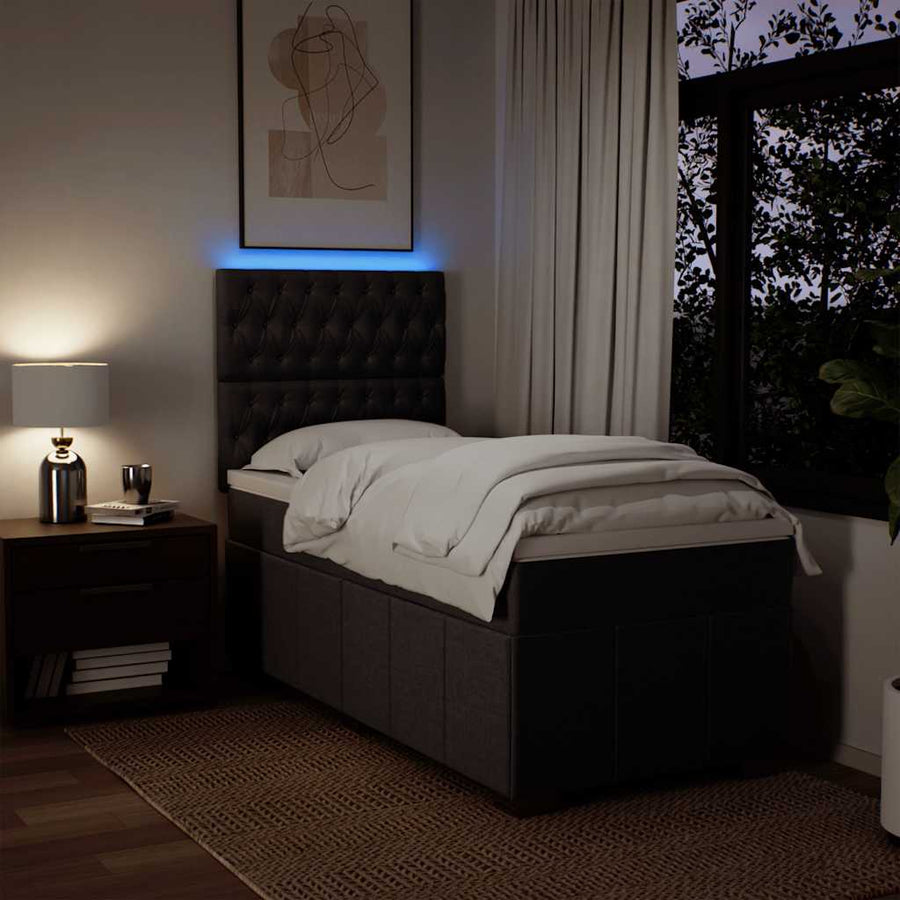 Boxspring Met Matras Stof 90 x 200 cm