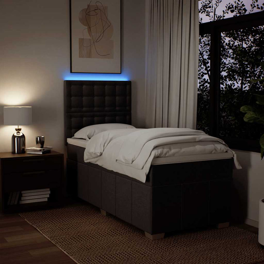 Boxspring Met Matras Stof 90 x 200 cm