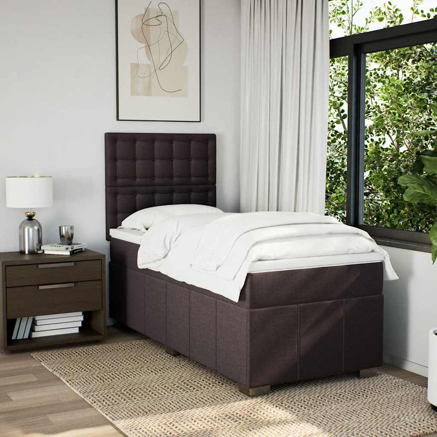 Boxspring Met Matras Stof 90 x 200 cm