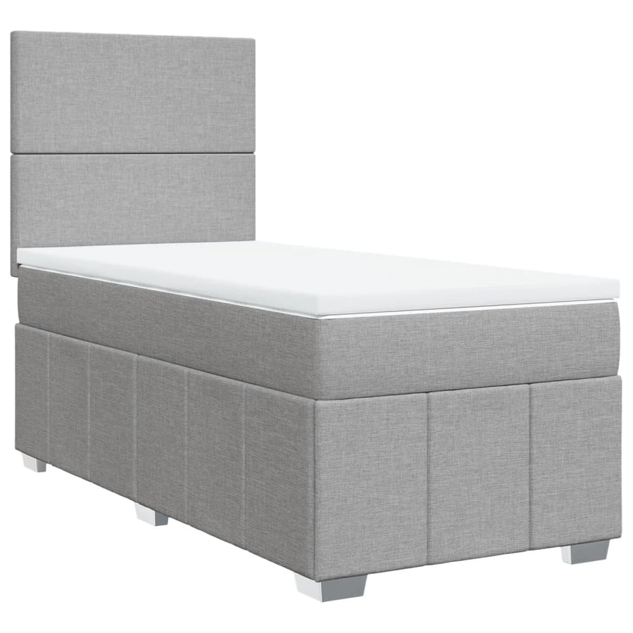 Boxspring Met Matras Stof 100 x 200 cm