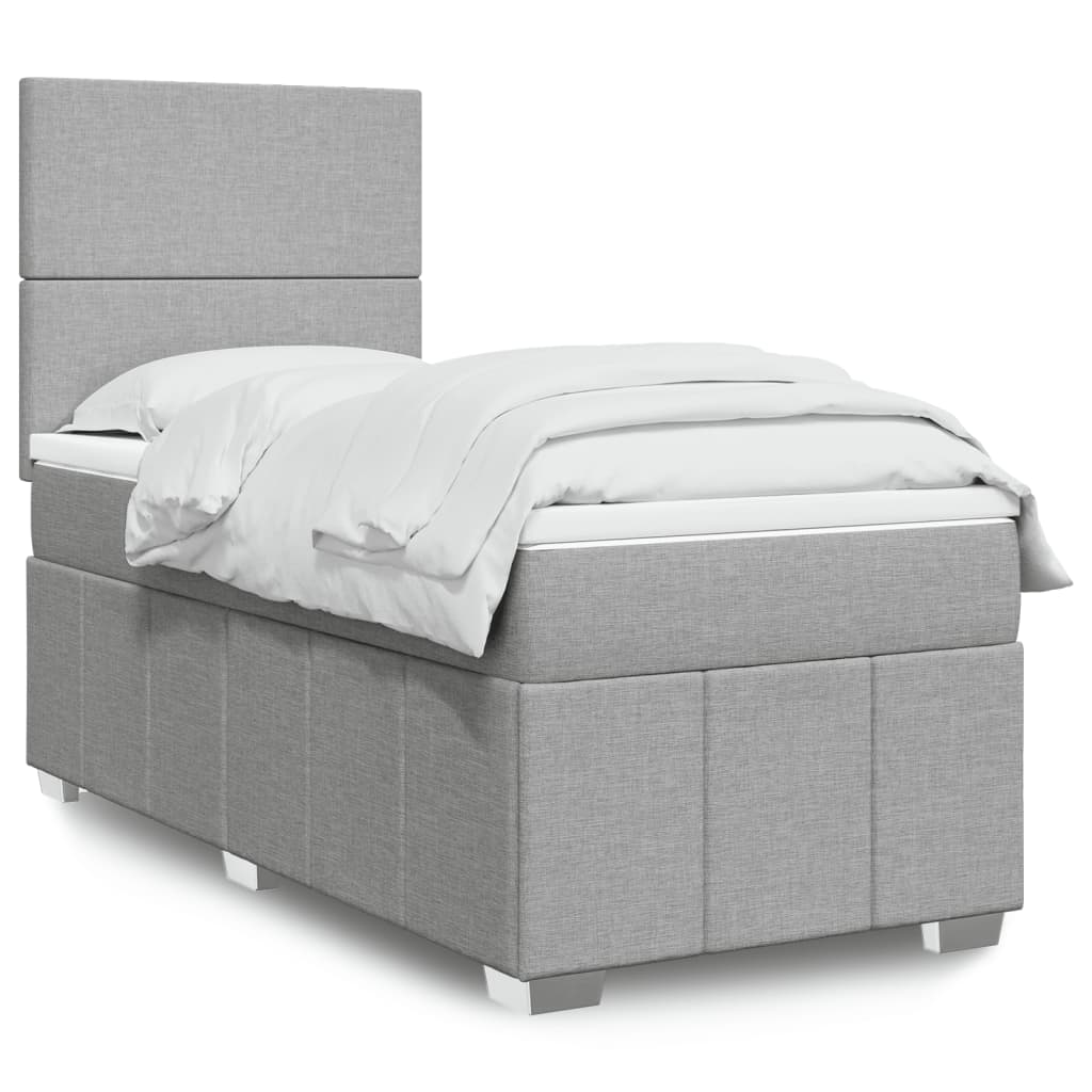 Boxspring Met Matras Stof 100 x 200 cm