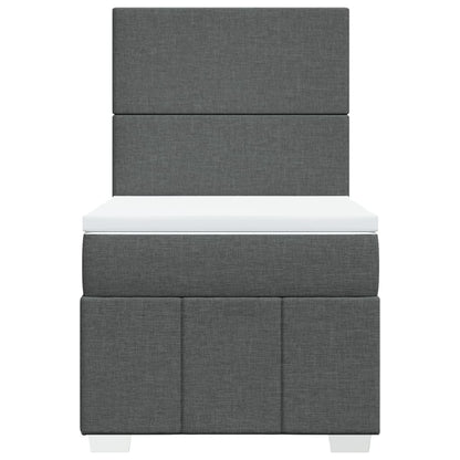 Boxspring Met Matras Stof 100 x 200 cm