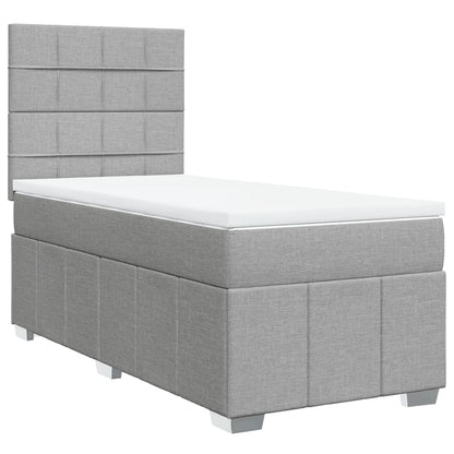 Boxspring Met Matras Stof 100 x 200 cm