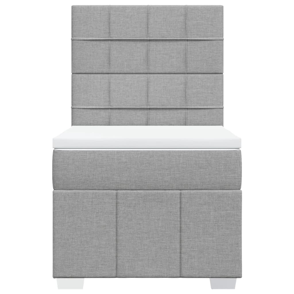 Boxspring Met Matras Stof 100 x 200 cm