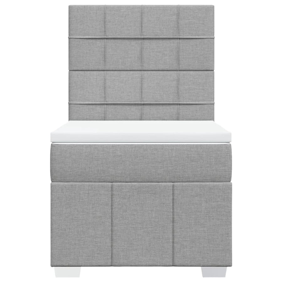 Boxspring Met Matras Stof 100 x 200 cm