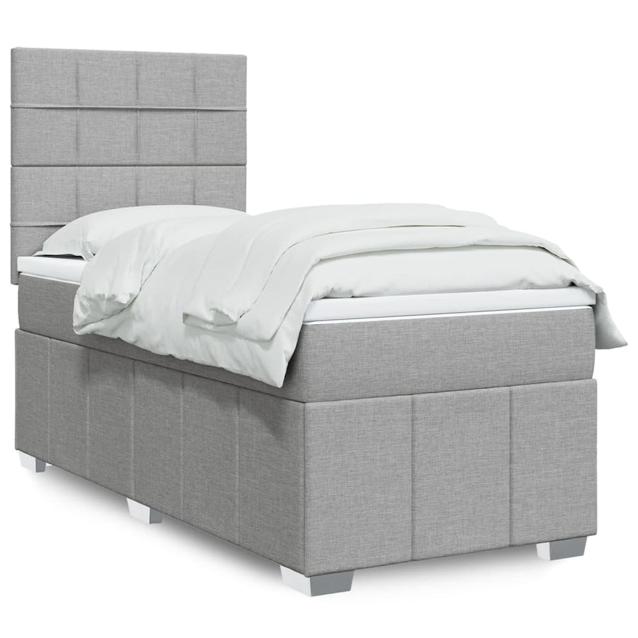 Boxspring Met Matras Stof 100 x 200 cm