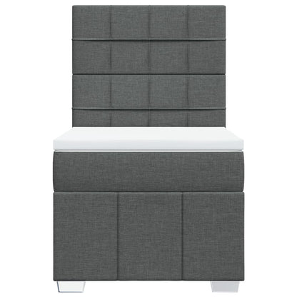 Boxspring Met Matras Stof 100 x 200 cm