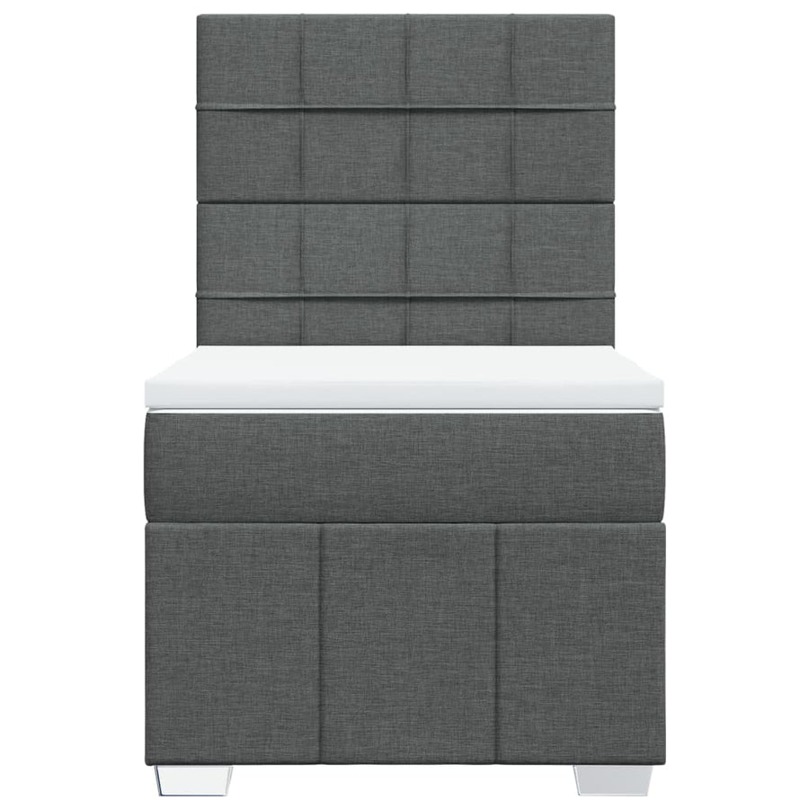 Boxspring Met Matras Stof 100 x 200 cm
