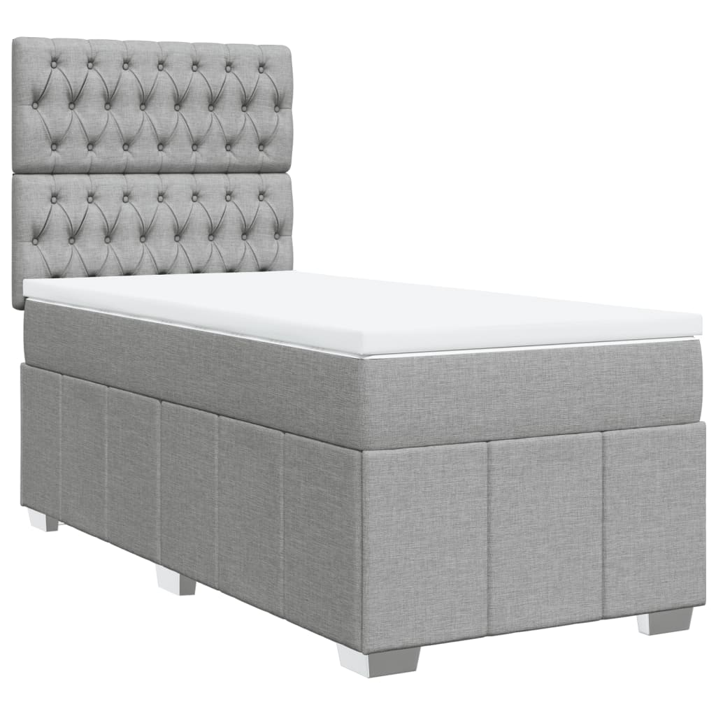 Boxspring Met Matras Stof 100 x 200 cm