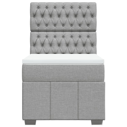 Boxspring Met Matras Stof 100 x 200 cm