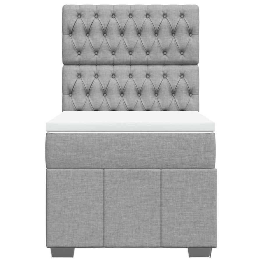 Boxspring Met Matras Stof 100 x 200 cm