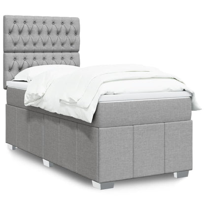 Boxspring Met Matras Stof 100 x 200 cm