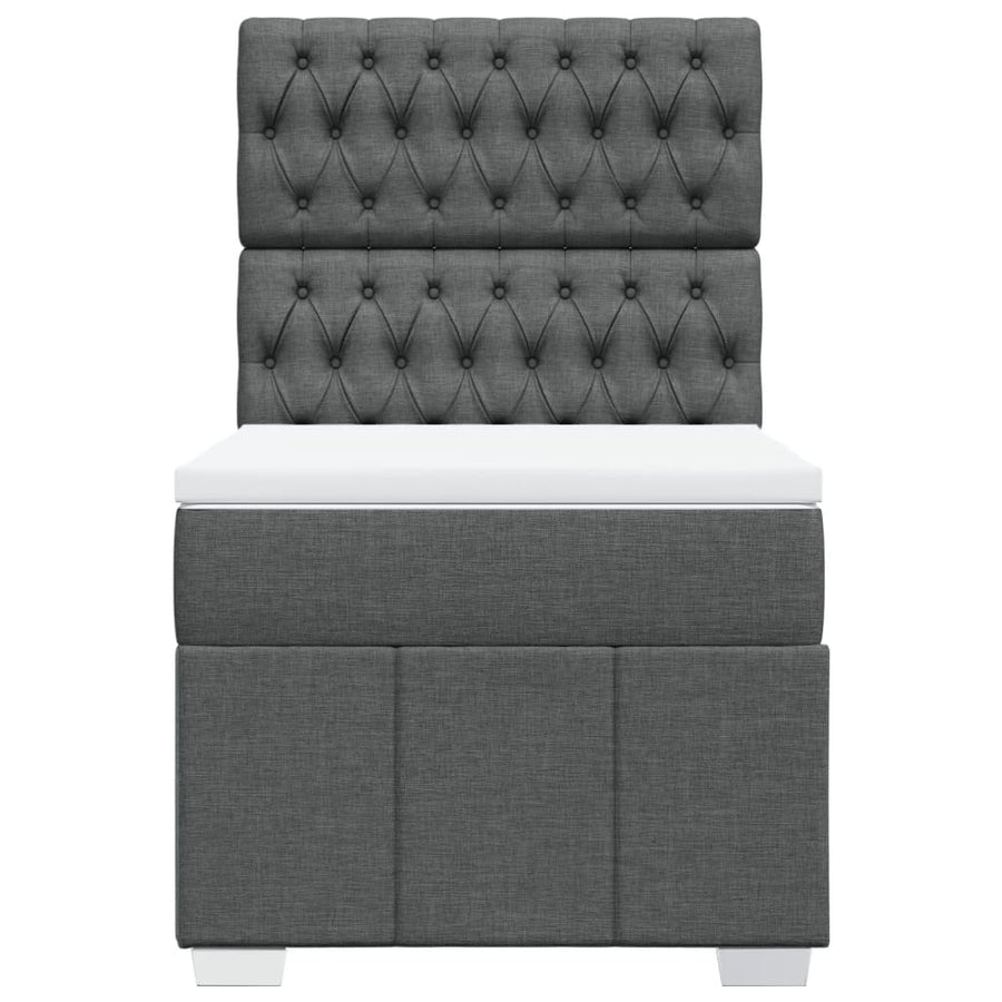Boxspring Met Matras Stof 100 x 200 cm