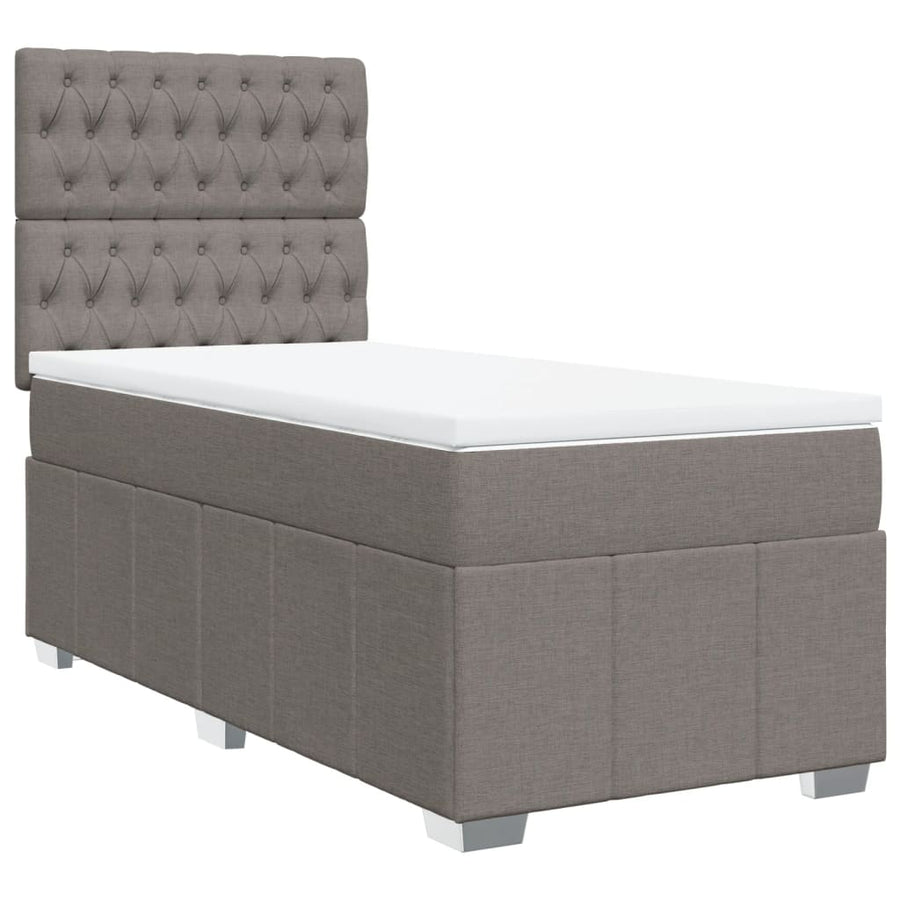 Boxspring Met Matras Stof 100 x 200 cm