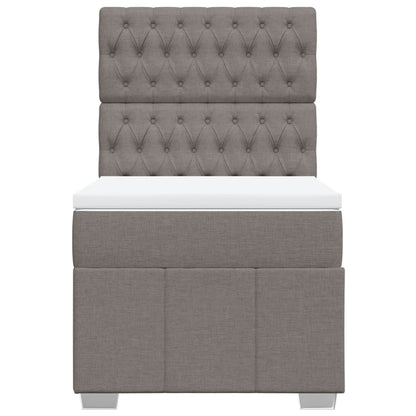 Boxspring Met Matras Stof 100 x 200 cm