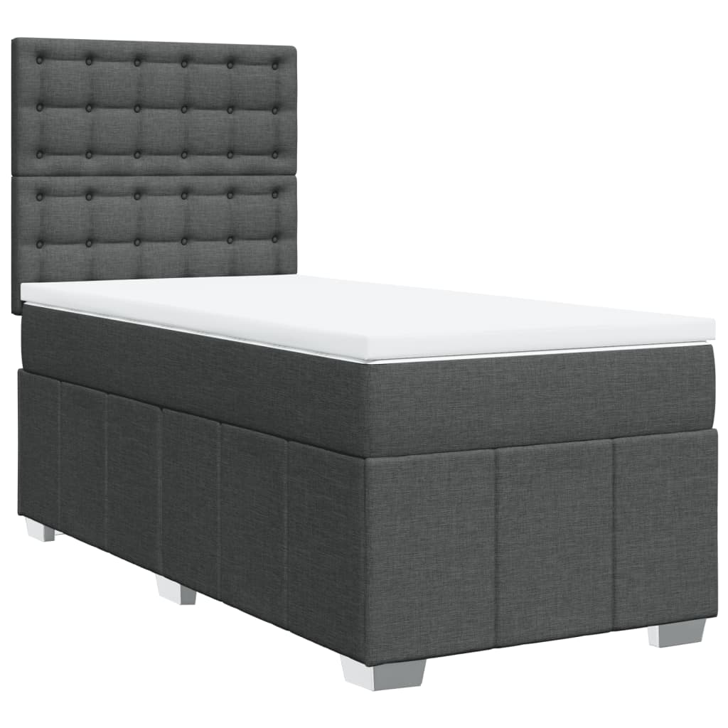 Boxspring Met Matras Stof 100 x 200 cm
