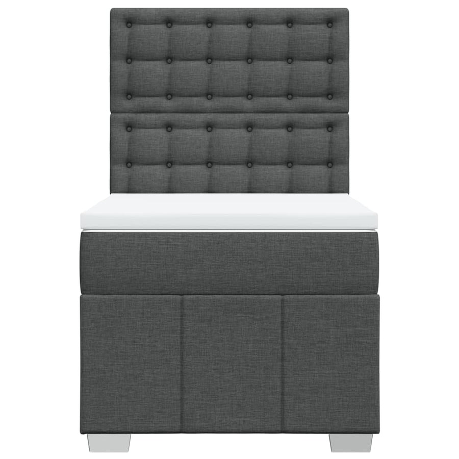 Boxspring Met Matras Stof 100 x 200 cm