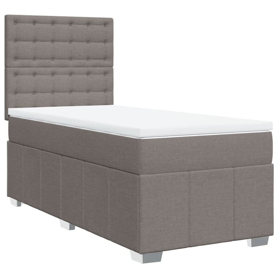 Boxspring Met Matras Stof 100 x 200 cm