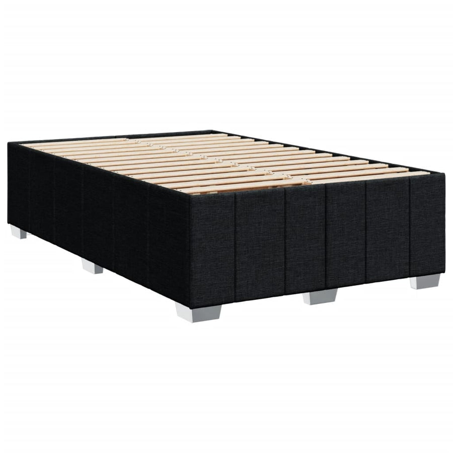 Boxspring met matras stof zwart 120x190 cm