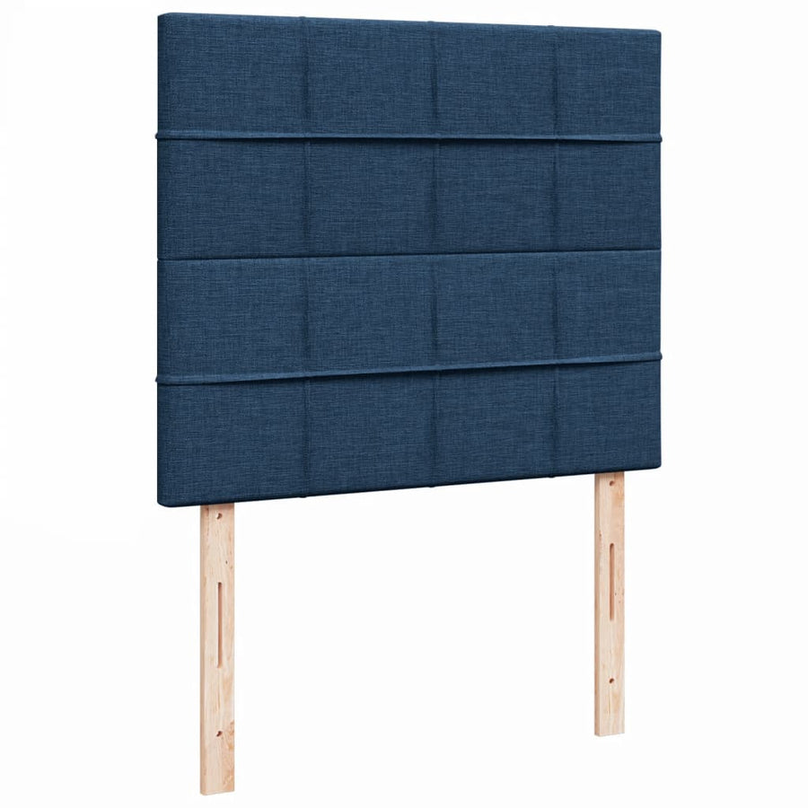 Boxspring Met Matras Stof 120 x 190 cm Blauw
