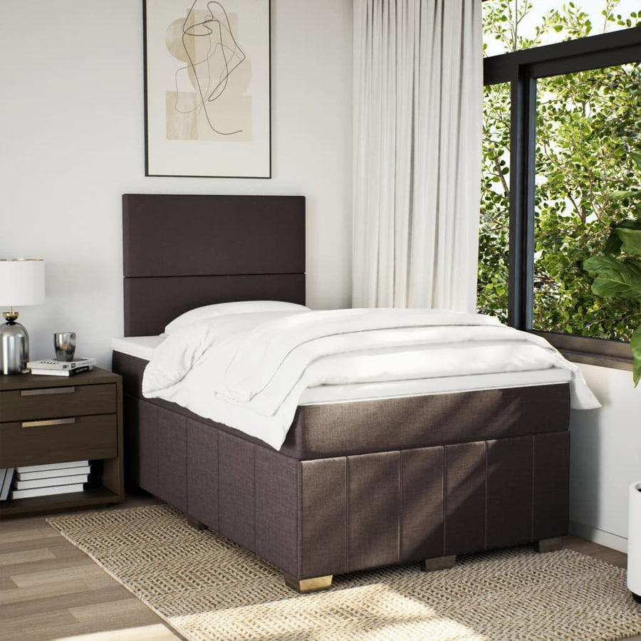 Boxspring Met Matras Stof 120 x 200 cm