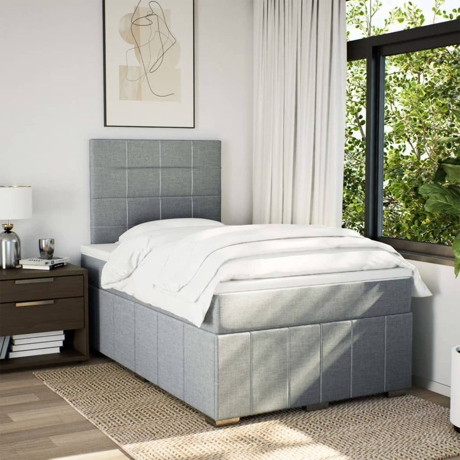 Boxspring Met Matras Stof 120 x 200 cm