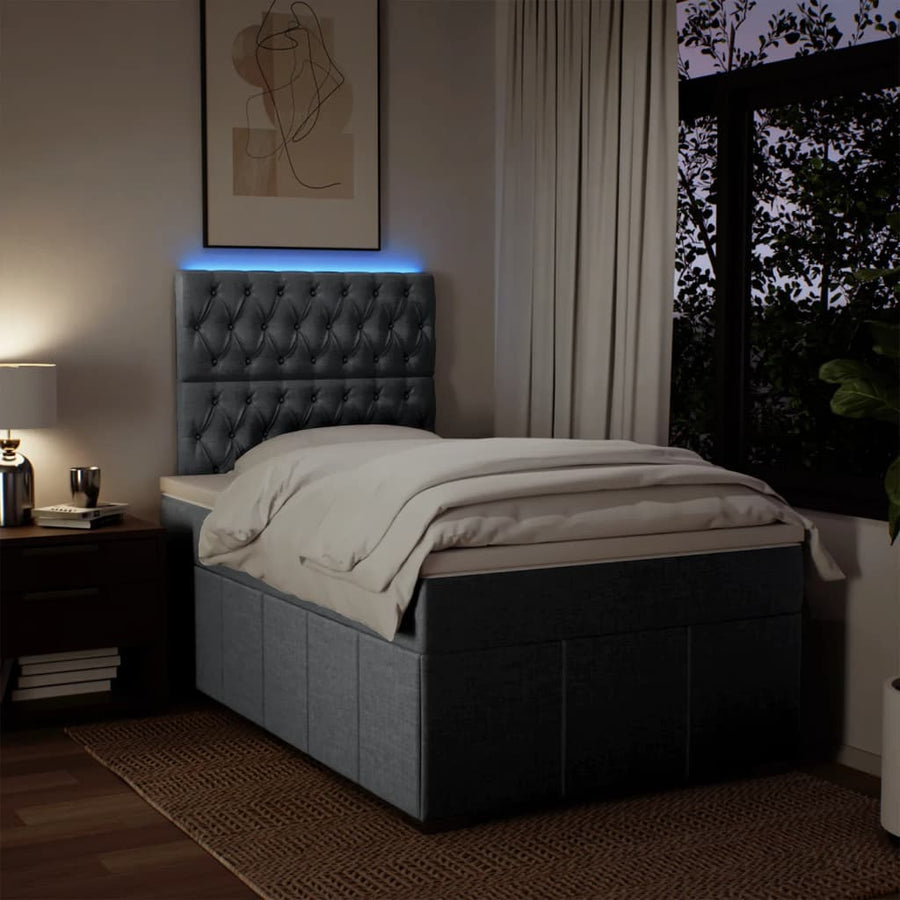 Boxspring Met Matras Stof 120 x 200 cm