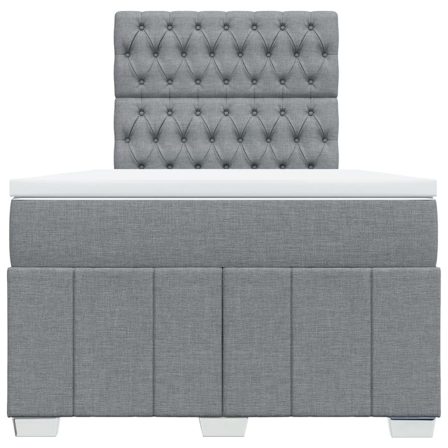 Boxspring Met Matras Stof 120 x 200 cm