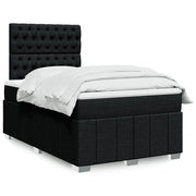 Boxspring met matras zwart 120x200 cm