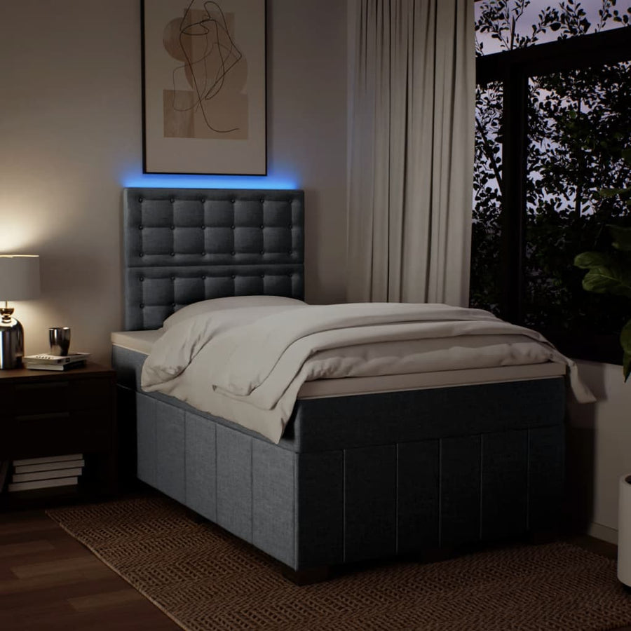 Boxspring Met Matras Stof 120 x 200 cm