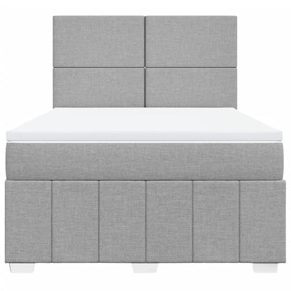 Boxspring Met Matras Stof 140 x 190 cm