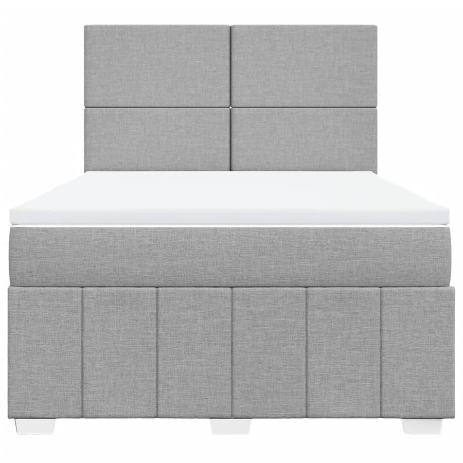Boxspring Met Matras Stof 140 x 190 cm