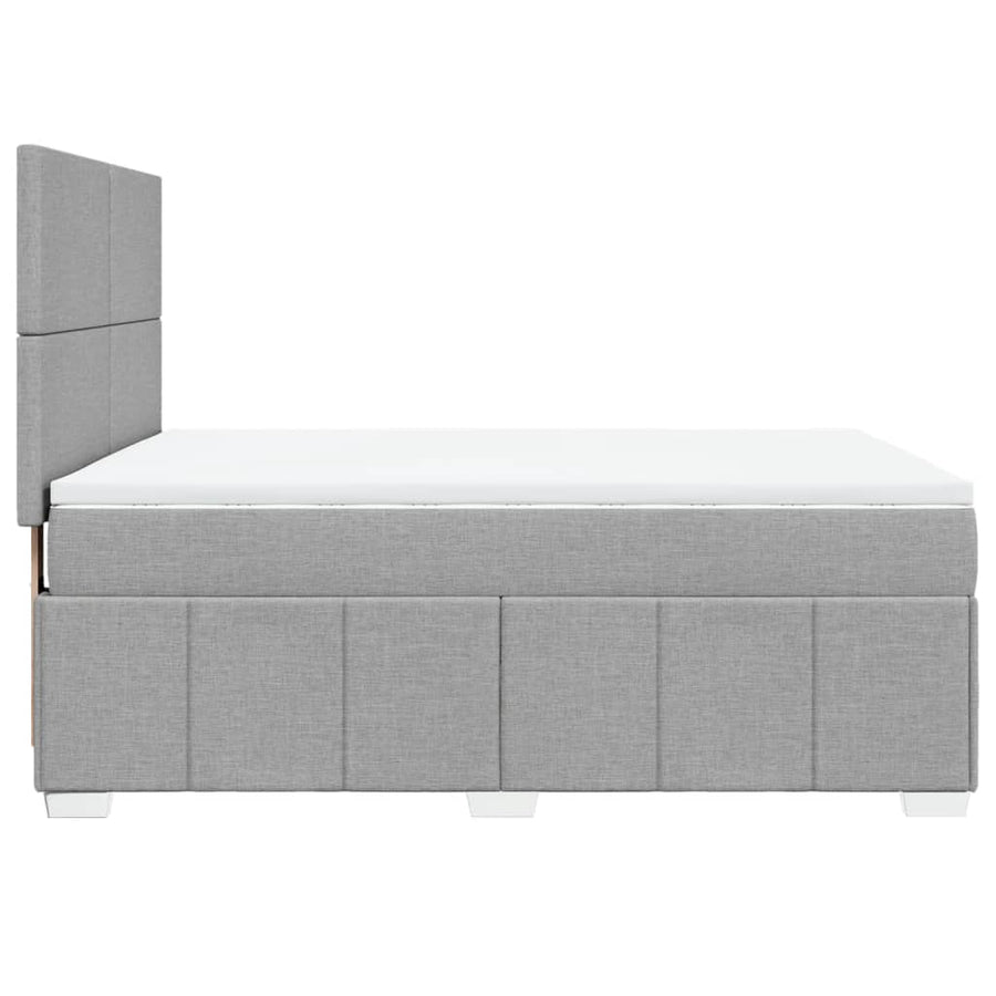 Boxspring Met Matras Stof 140 x 190 cm