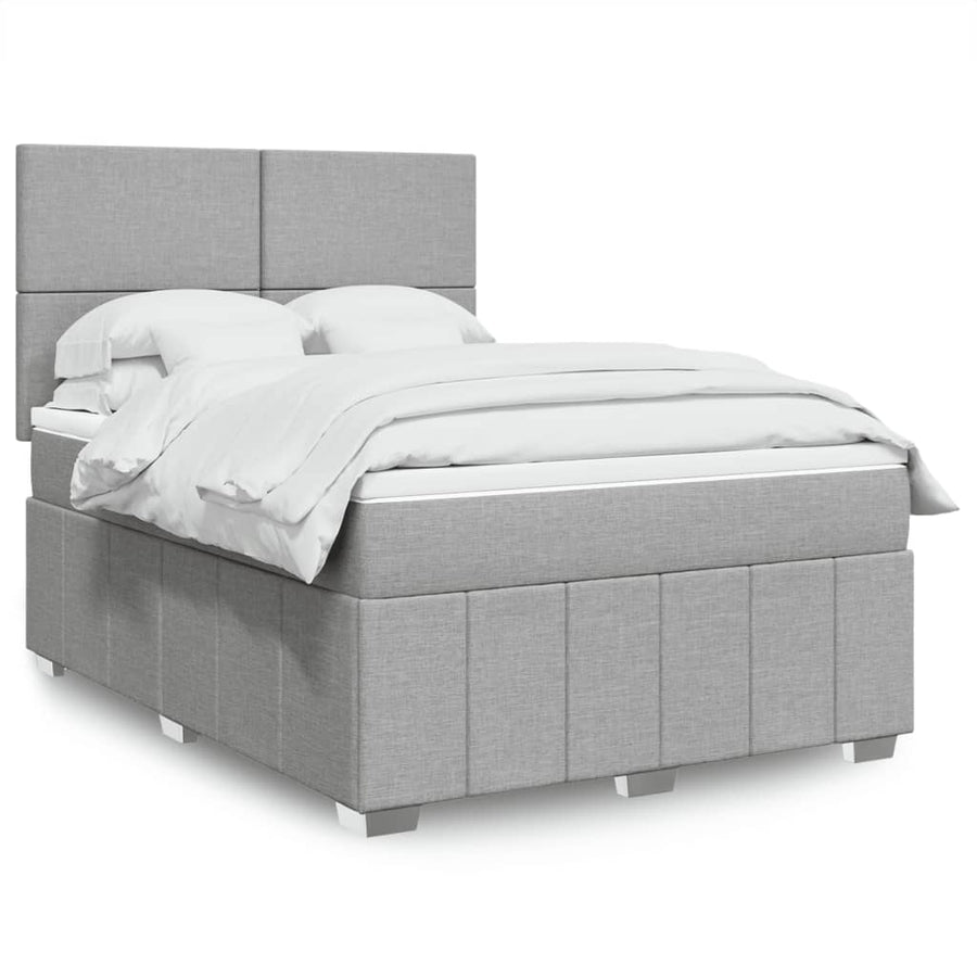 Boxspring Met Matras Stof 140 x 190 cm