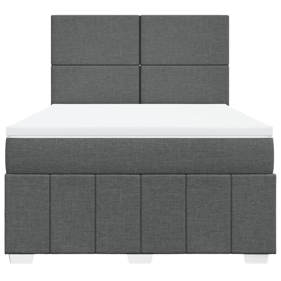 Boxspring Met Matras Stof 140 x 190 cm