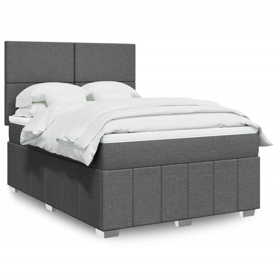 Boxspring Met Matras Stof 140 x 190 cm