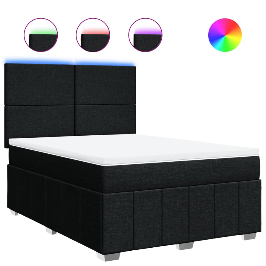 Boxspring Met Matras Stof 140 x 190 cm