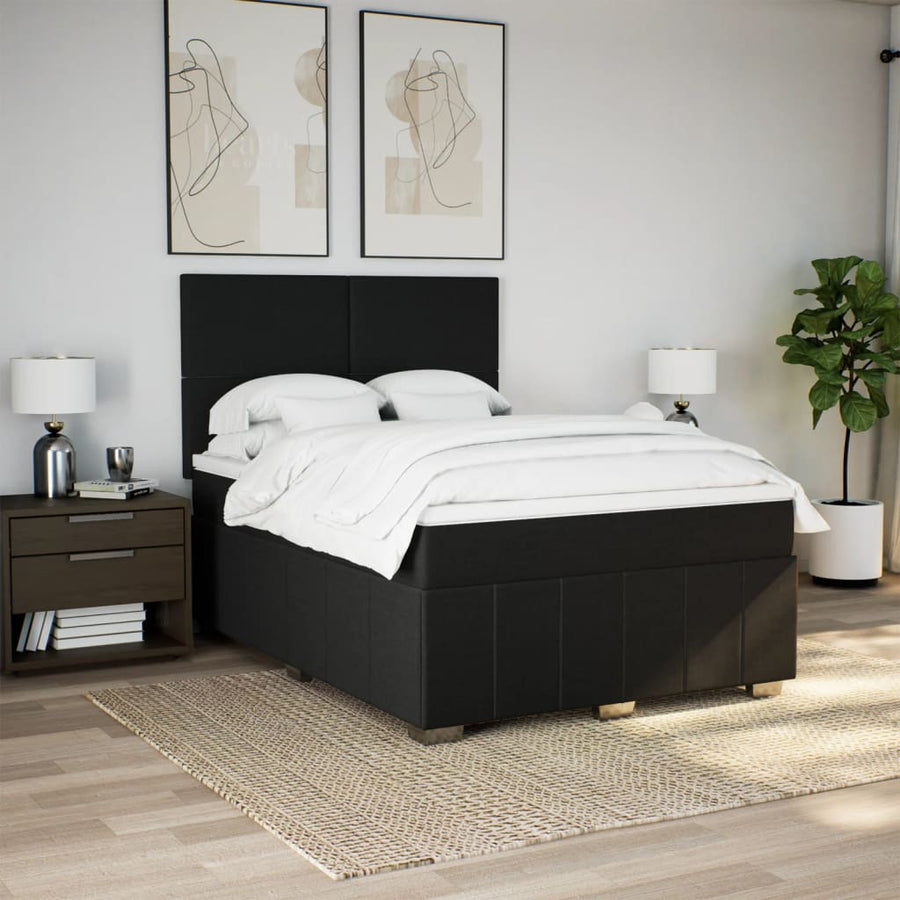 Boxspring Met Matras Stof 140 x 190 cm