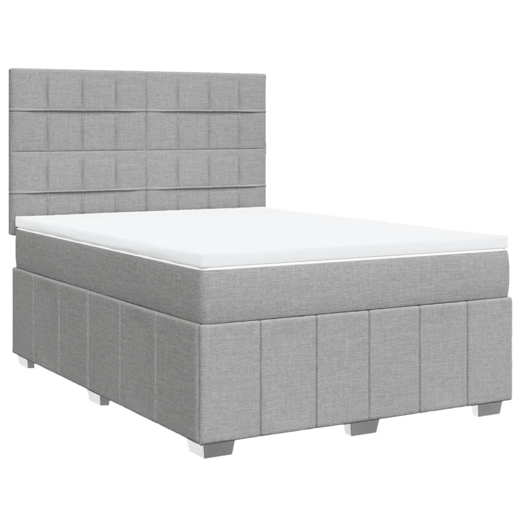 Boxspring Met Matras Stof 140 x 190 cm