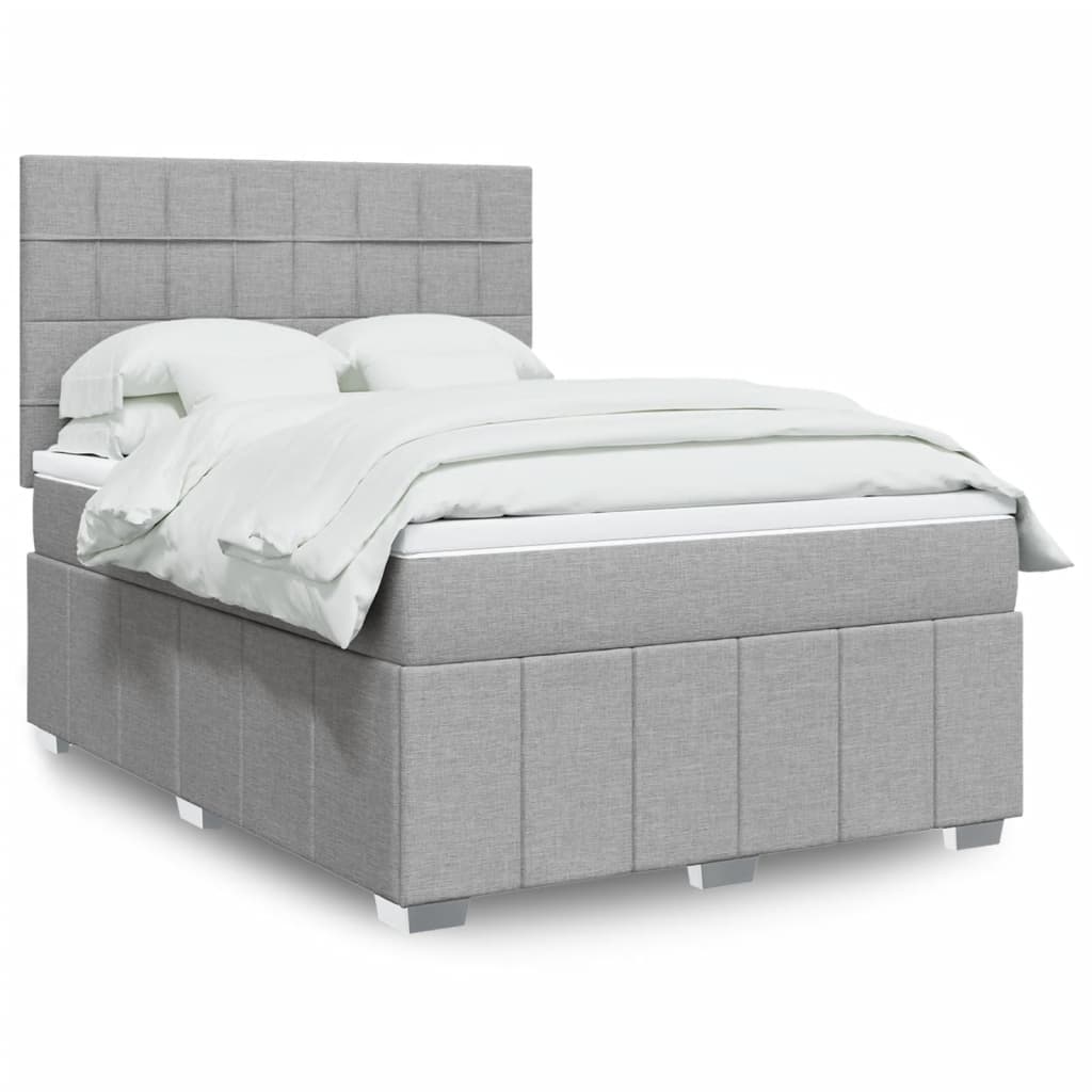 Boxspring Met Matras Stof 140 x 190 cm