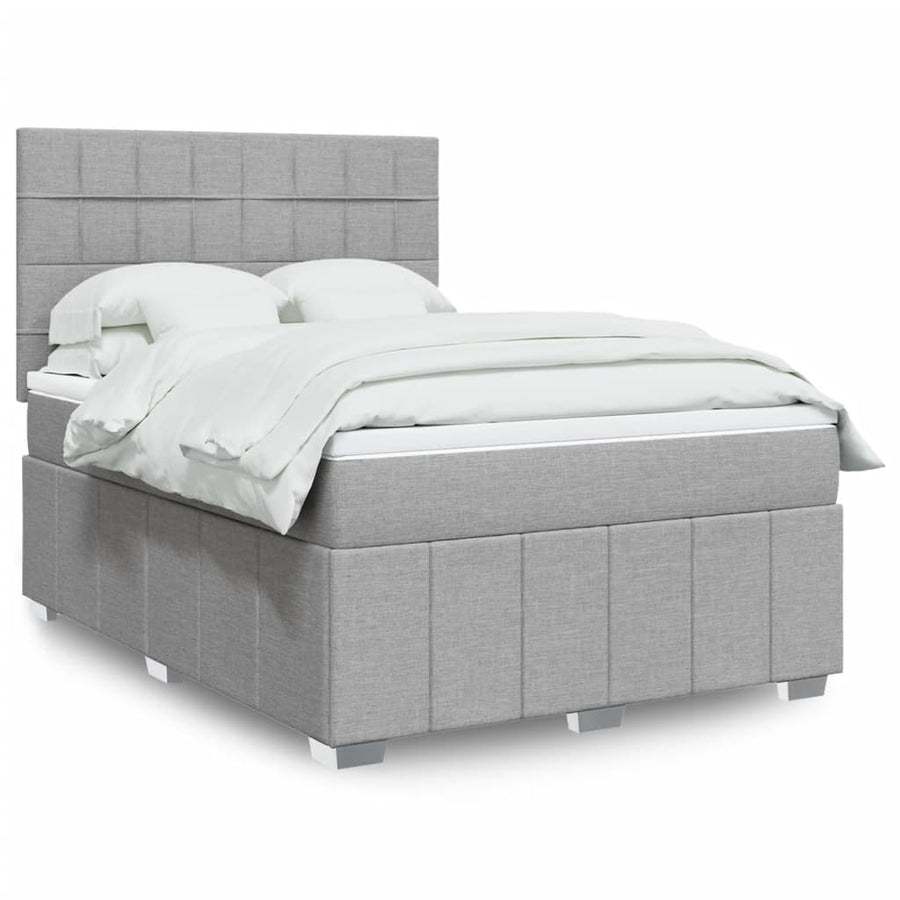 Boxspring Met Matras Stof 140 x 190 cm