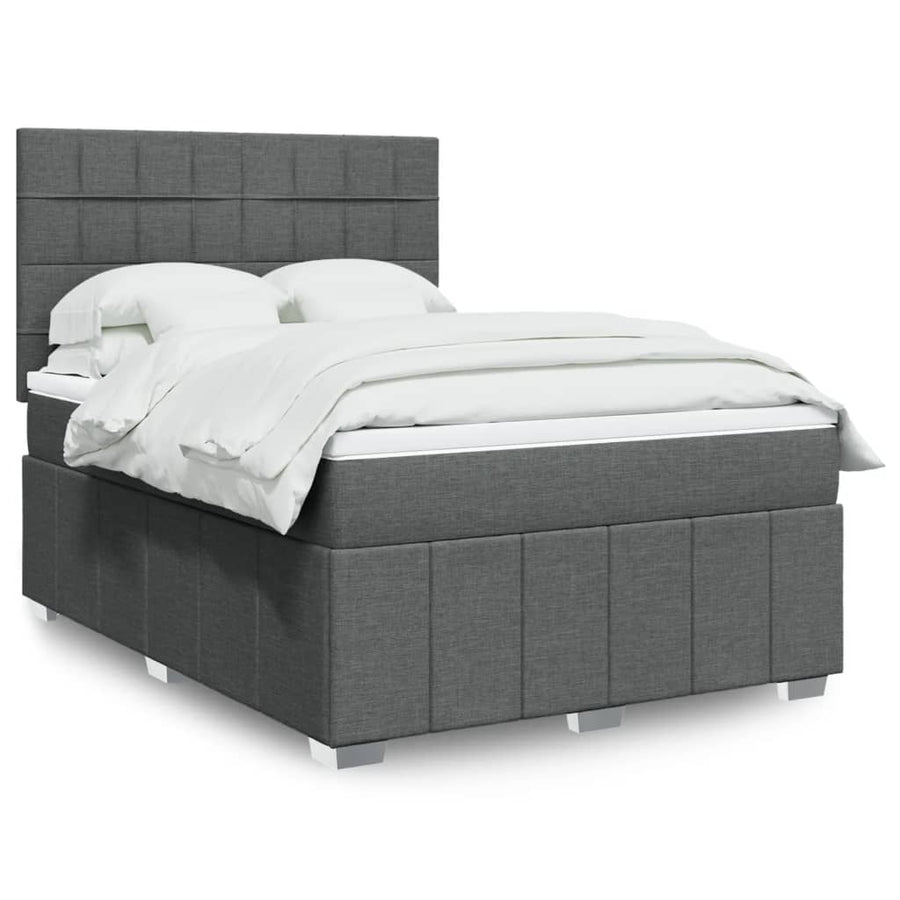 Boxspring Met Matras Stof 140 x 190 cm