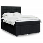 Boxspring met matras 140x190 cm zwart