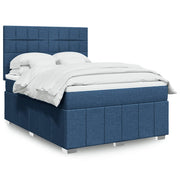 Boxspring met matras 140x190 cm blauw