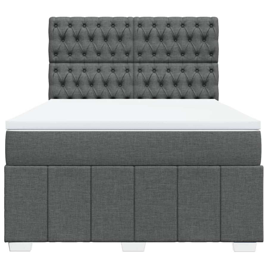 Boxspring Met Matras Stof 140 x 190 cm