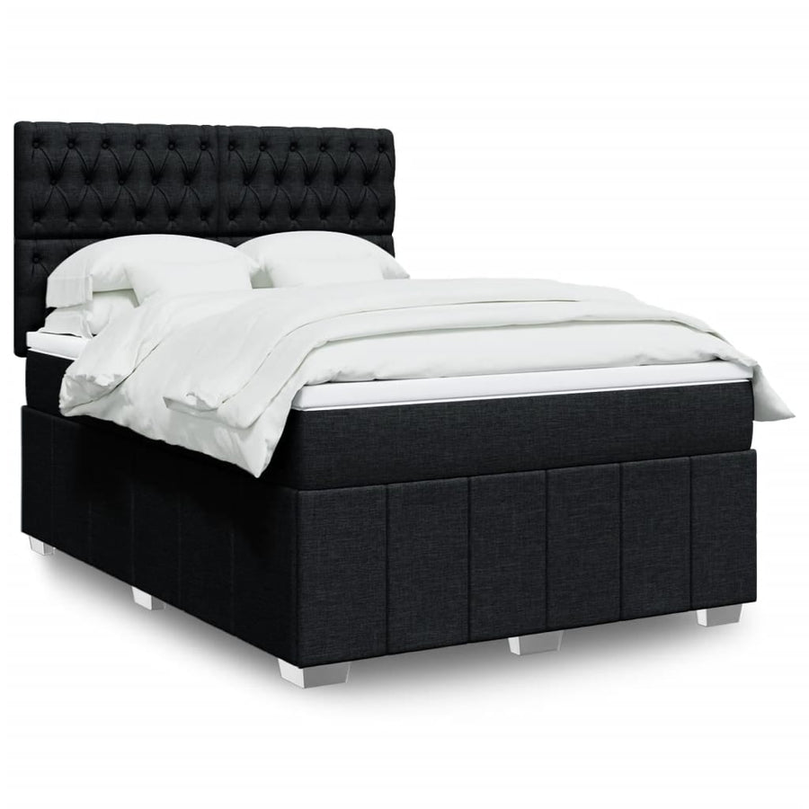 Boxspring Met Matras Stof 140 x 190 cm