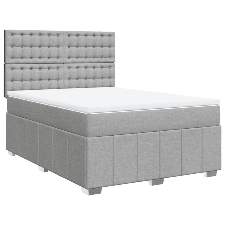 Boxspring Met Matras Stof 140 x 190 cm