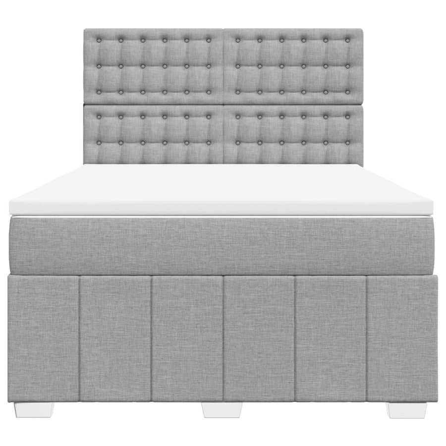 Boxspring Met Matras Stof 140 x 190 cm